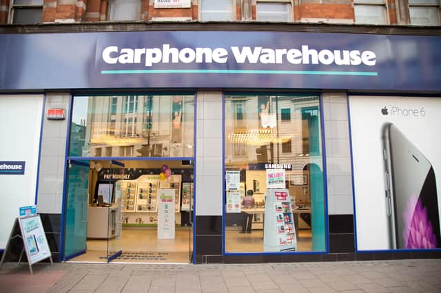 Carphone Warehouse plans to close all of its 531 standalone stores, and axe 2,900 jobs (Photo: Shutterstock)