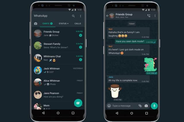 Do you like the look of dark mode? (Photo: WhatsApp)