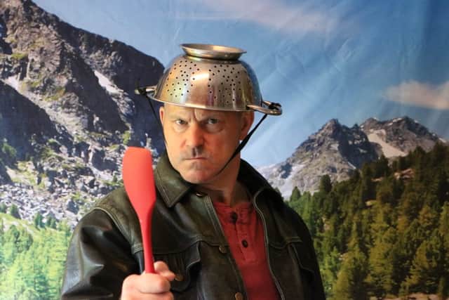 Artistic director Andy Barrow as Macbeth