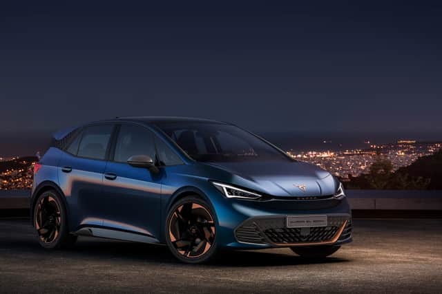 First seen as a concept car at the 2019 Geneva Motor Show, this production-ready electric hatchback is essentially identical to that seen in Switzerland (Photo: Cupra)
