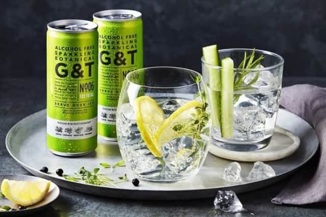Whether you don't drink or are just cutting down, non-alcoholic G&T in tins could be a game changer (Photo: M&S)