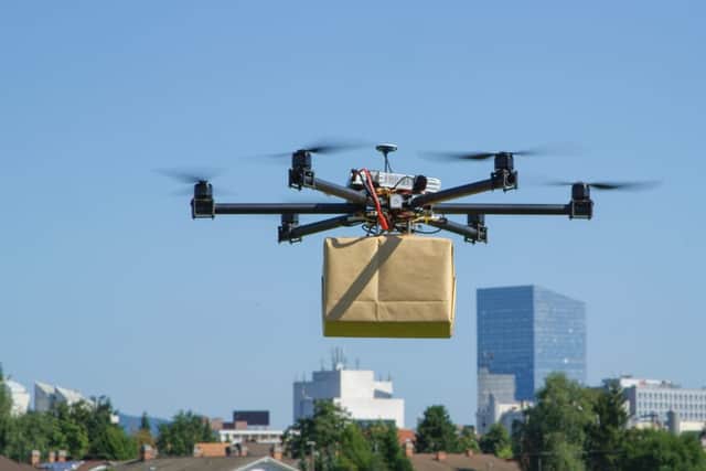 The first Amazon drone package was delivered in the UK in 2016. (Photo: Shutterstock)