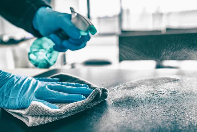 The spray has been shown to kill almost 100 per cent of virus bacteria on surfaces (Photo: Shutterstock)