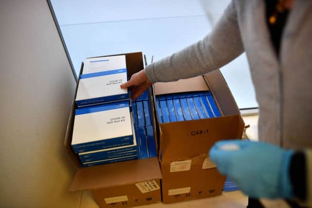 The tests are available in one of four ways (Photo: BEN STANSALL/AFP via Getty Images)