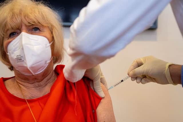 Germany has halted the use of the Oxford vaccine among people under 60, despite expert advice (Photo by LENNART PREISS/AFP via Getty Images)